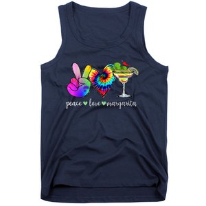 Happy Cinco De Mayo Peace Love Margarita Tie Dye Mexican Tank Top