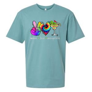 Happy Cinco De Mayo Peace Love Margarita Tie Dye Mexican Sueded Cloud Jersey T-Shirt