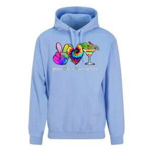 Happy Cinco De Mayo Peace Love Margarita Tie Dye Mexican Unisex Surf Hoodie