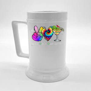 Happy Cinco De Mayo Peace Love Margarita Tie Dye Mexican Beer Stein