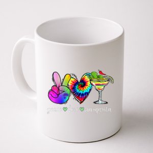 Happy Cinco De Mayo Peace Love Margarita Tie Dye Mexican Coffee Mug