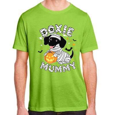 Halloween Costume Dachshund Dog Lover Doxie Mummy Adult ChromaSoft Performance T-Shirt