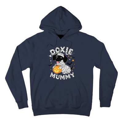 Halloween Costume Dachshund Dog Lover Doxie Mummy Hoodie