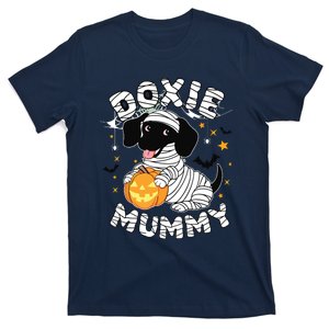 Halloween Costume Dachshund Dog Lover Doxie Mummy T-Shirt