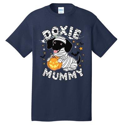 Halloween Costume Dachshund Dog Lover Doxie Mummy Tall T-Shirt