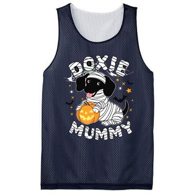 Halloween Costume Dachshund Dog Lover Doxie Mummy Mesh Reversible Basketball Jersey Tank