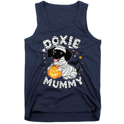 Halloween Costume Dachshund Dog Lover Doxie Mummy Tank Top