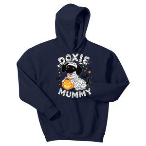 Halloween Costume Dachshund Dog Lover Doxie Mummy Kids Hoodie