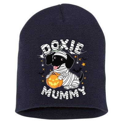 Halloween Costume Dachshund Dog Lover Doxie Mummy Short Acrylic Beanie