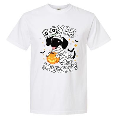 Halloween Costume Dachshund Dog Lover Doxie Mummy Garment-Dyed Heavyweight T-Shirt