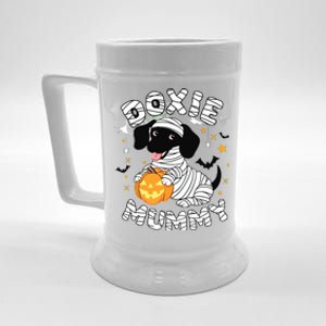 Halloween Costume Dachshund Dog Lover Doxie Mummy Beer Stein