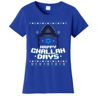 Happy Challah Days Jewish Hanukkah Ugly Christmas Sweater Gift Women's T-Shirt