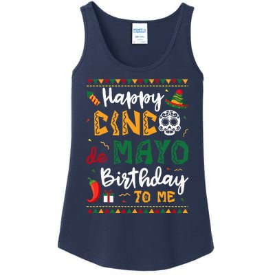 Happy Cinco de Mayo Birthday To Me Born In May Gifts Ladies Essential Tank