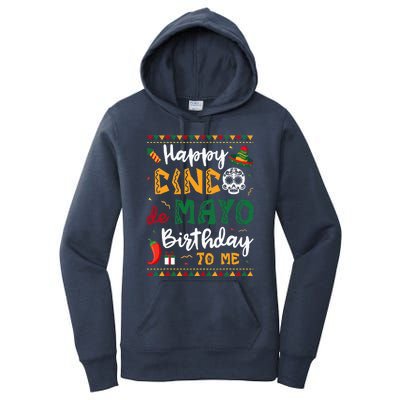 Happy Cinco de Mayo Birthday To Me Born In May Gifts Women's Pullover Hoodie