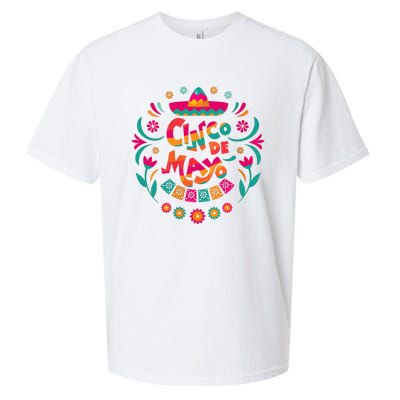 Happy Cinco De Mayo Mexican Fiesta 5 De Mayo Mexico Party Vneck Sueded Cloud Jersey T-Shirt