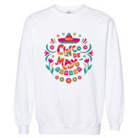 Happy Cinco De Mayo Mexican Fiesta 5 De Mayo Mexico Party Vneck Garment-Dyed Sweatshirt