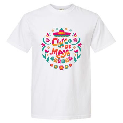 Happy Cinco De Mayo Mexican Fiesta 5 De Mayo Mexico Party Vneck Garment-Dyed Heavyweight T-Shirt