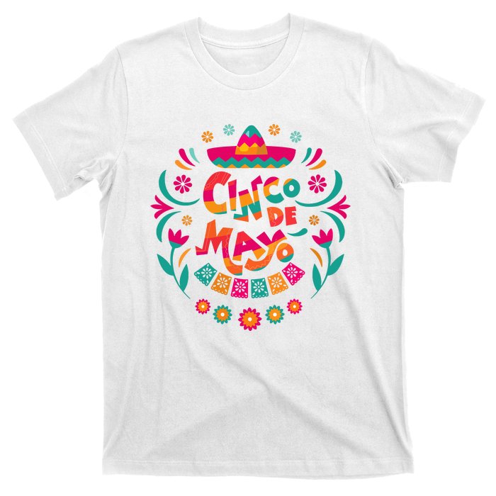 Happy Cinco De Mayo Mexican Fiesta 5 De Mayo Mexico Party Vneck T-Shirt