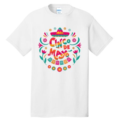 Happy Cinco De Mayo Mexican Fiesta 5 De Mayo Mexico Party Vneck Tall T-Shirt