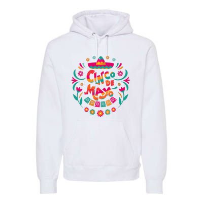 Happy Cinco De Mayo Mexican Fiesta 5 De Mayo Mexico Party Vneck Premium Hoodie