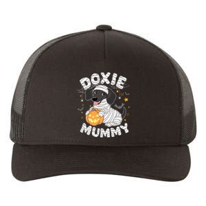 Halloween Costume Dachshund Dog Lover Doxie Mummy Yupoong Adult 5-Panel Trucker Hat