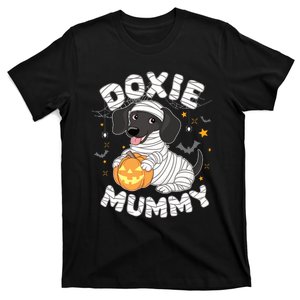 Halloween Costume Dachshund Dog Lover Doxie Mummy T-Shirt