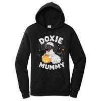 Halloween Costume Dachshund Dog Lover Doxie Mummy Women's Pullover Hoodie