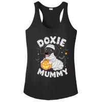 Halloween Costume Dachshund Dog Lover Doxie Mummy Ladies PosiCharge Competitor Racerback Tank