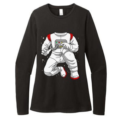 Halloween Costume DIY Lazy Astronaut Space Cadet Halloween Womens CVC Long Sleeve Shirt