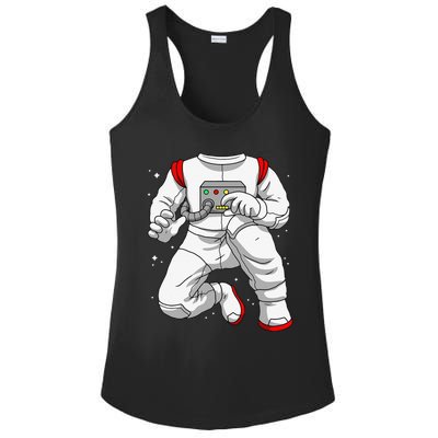 Halloween Costume DIY Lazy Astronaut Space Cadet Halloween Ladies PosiCharge Competitor Racerback Tank