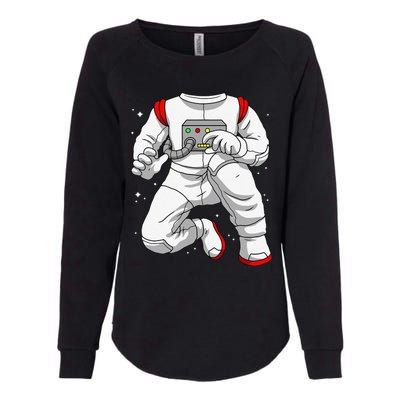 Halloween Costume DIY Lazy Astronaut Space Cadet Halloween Womens California Wash Sweatshirt