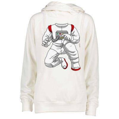 Halloween Costume DIY Lazy Astronaut Space Cadet Halloween Womens Funnel Neck Pullover Hood