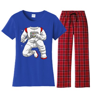 Halloween Costume DIY Lazy Astronaut Space Cadet Halloween Women's Flannel Pajama Set