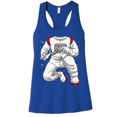 Halloween Costume DIY Lazy Astronaut Space Cadet Halloween Women's Racerback Tank