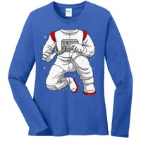 Halloween Costume DIY Lazy Astronaut Space Cadet Halloween Ladies Long Sleeve Shirt