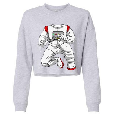 Halloween Costume DIY Lazy Astronaut Space Cadet Halloween Cropped Pullover Crew