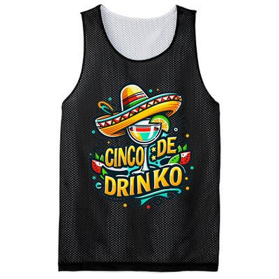 Happy Cinco De Mayo Fiesta Mexican Party 5 De Mayo Women Mesh Reversible Basketball Jersey Tank