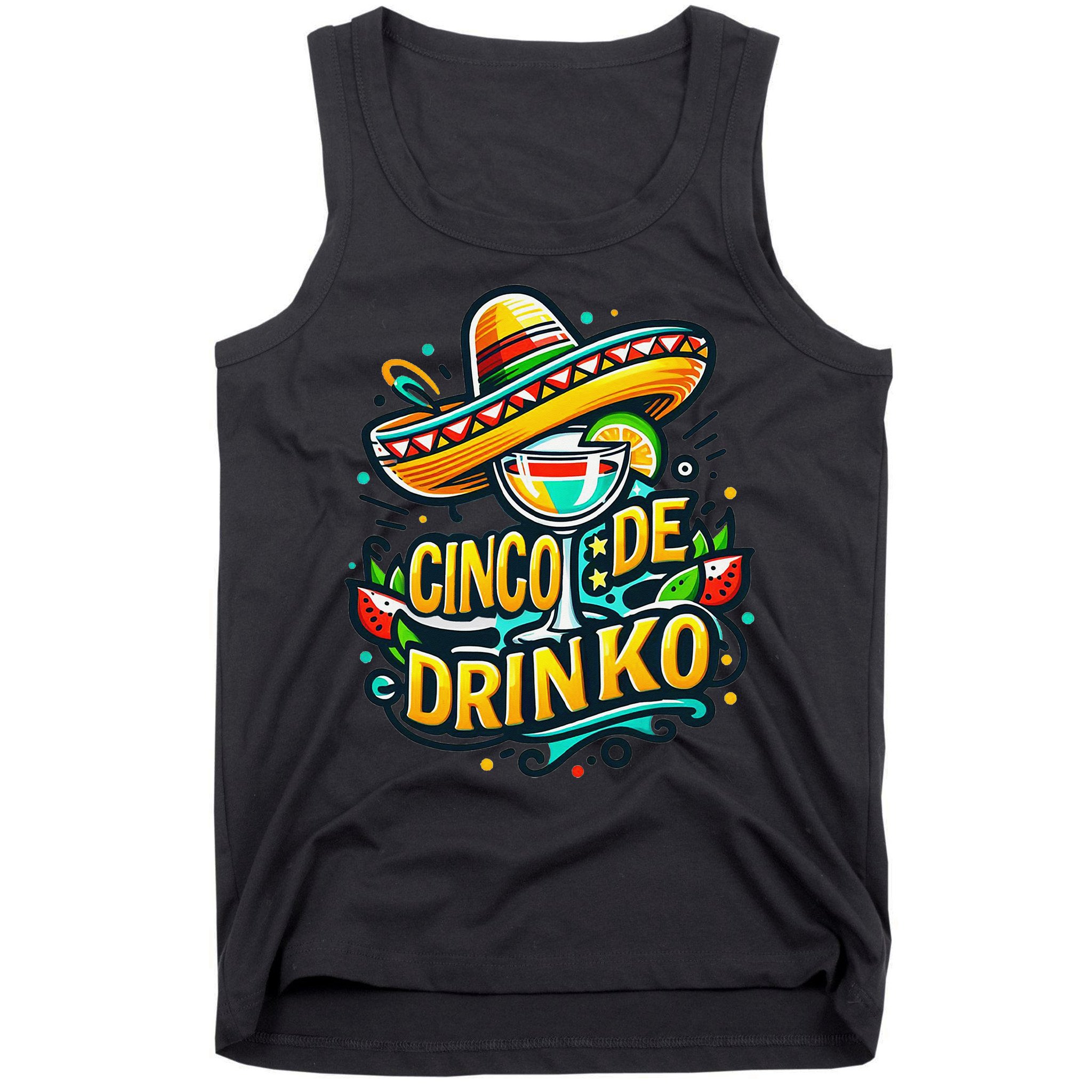 Happy Cinco De Mayo Fiesta Mexican Party 5 De Mayo Women Tank Top