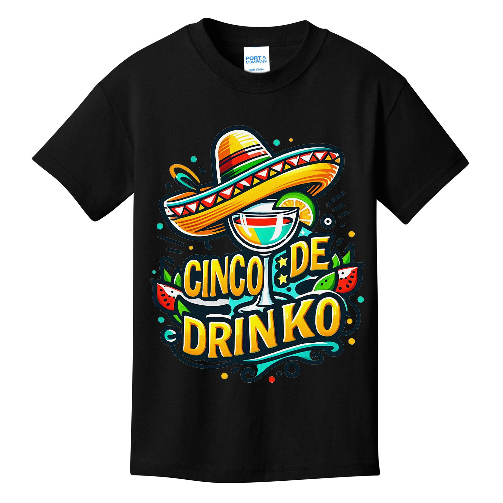 Happy Cinco De Mayo Fiesta Mexican Party 5 De Mayo Women Kids T-Shirt