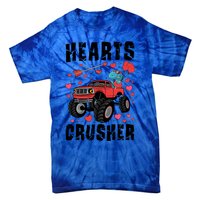 Hearts Crusher Dinosaur T Rex Monster Truck Valentines Meaningful Gift Tie-Dye T-Shirt