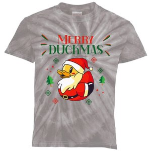 Holiday Christmas Duck Kids Tie-Dye T-Shirt