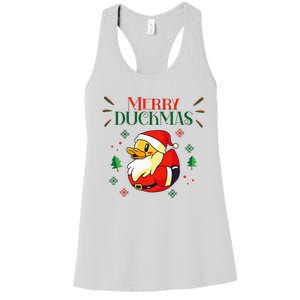 Holiday Christmas Duck Women's Racerback Tank