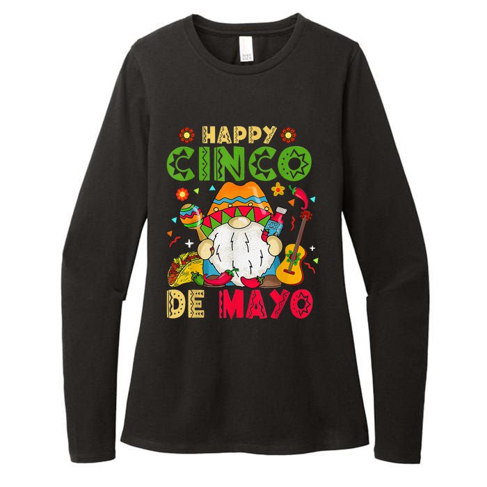 Happy Cinco De Mayo Cute Gnome Mexican Funny Cinco De Mayo Womens CVC Long Sleeve Shirt