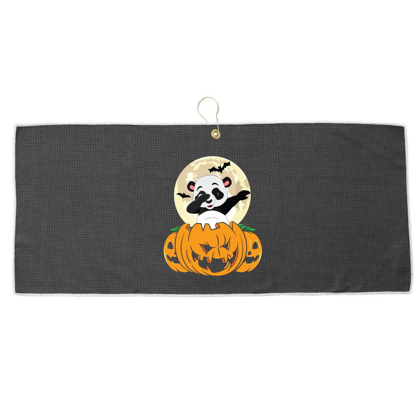 Halloween Cute Dabbing Panda Dab Dance Large Microfiber Waffle Golf Towel