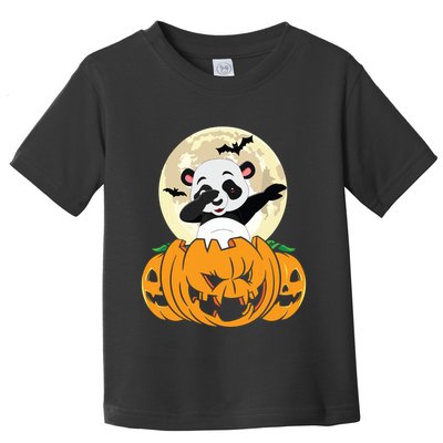 Halloween Cute Dabbing Panda Dab Dance Toddler T-Shirt