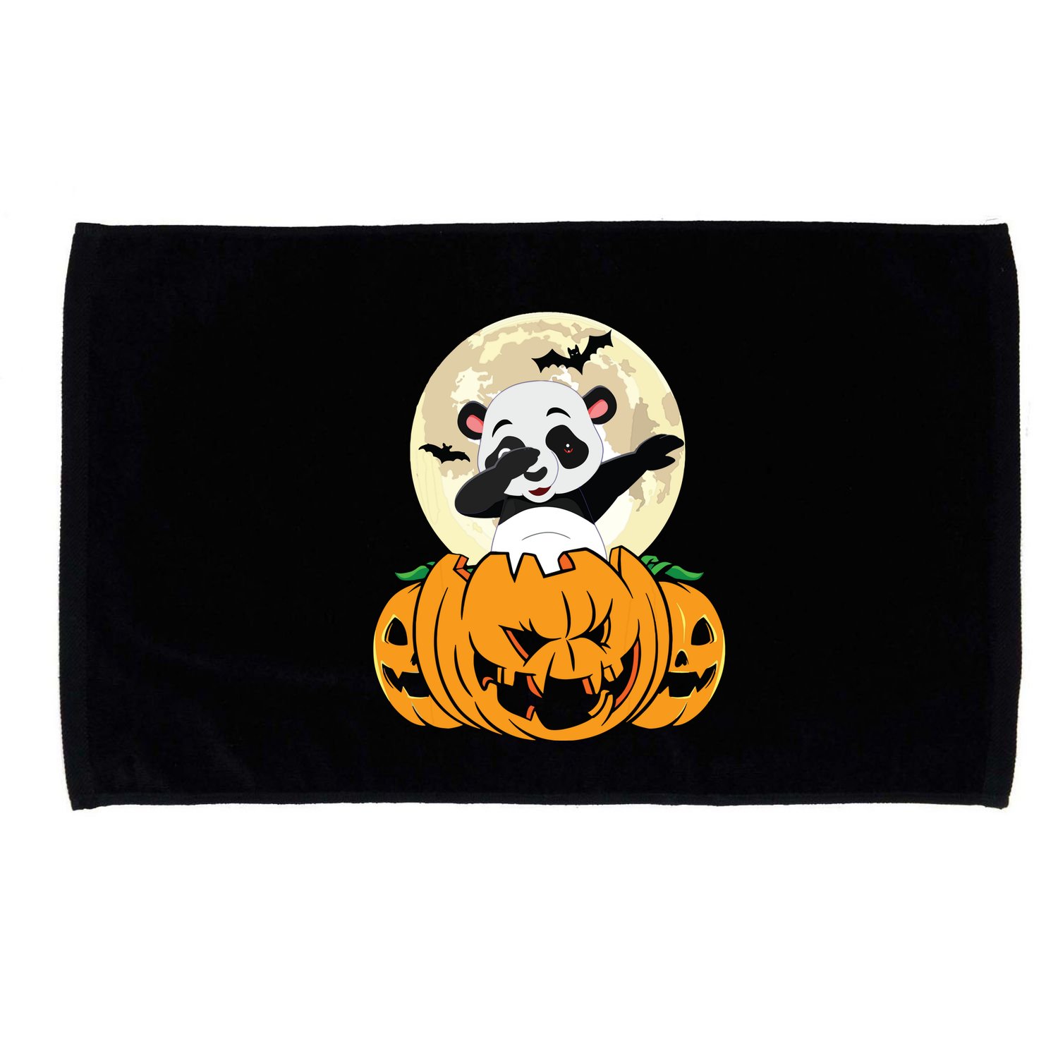 Halloween Cute Dabbing Panda Dab Dance Microfiber Hand Towel