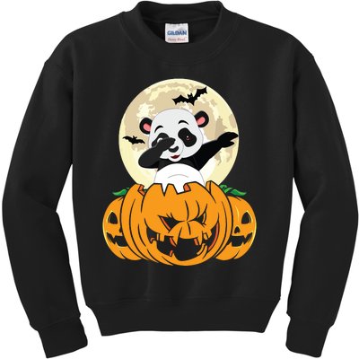 Halloween Cute Dabbing Panda Dab Dance Kids Sweatshirt