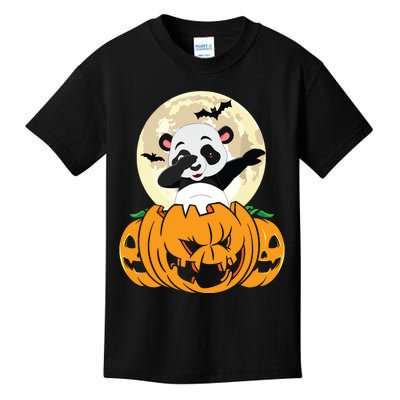 Halloween Cute Dabbing Panda Dab Dance Kids T-Shirt