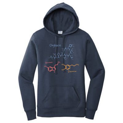 Happiness Chemicals Dopamine Oxytocin Serotonin Women's Pullover Hoodie