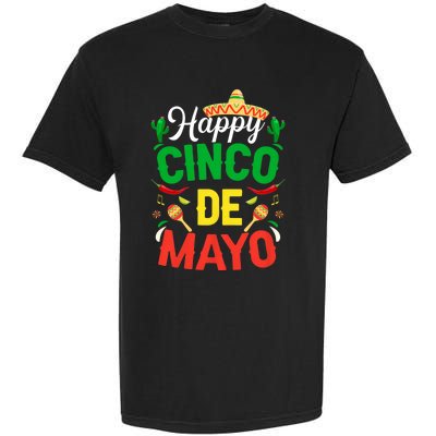 Happy Cinco De Mayo Mexican Fiesta 5 De Mayo Garment-Dyed Heavyweight T-Shirt